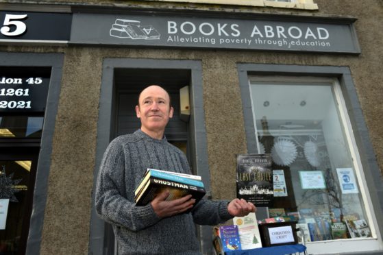Books Abroad volunteer Gary McGregor.

Picture by Kenny Elrick
