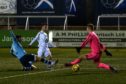 Mitch Megginson scores the winner for Cove Rangers at Forfar.