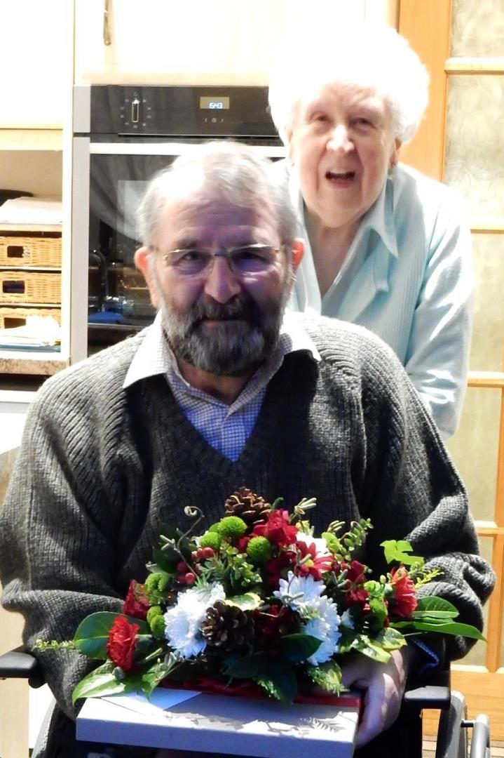 David Dolman, with his wife June, who spent 40 years as secretary of Westhill &amp; District Gardening Club.