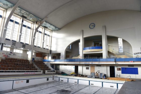 The main pool hall at Bon Accord Baths. Picture by Paul Glendell