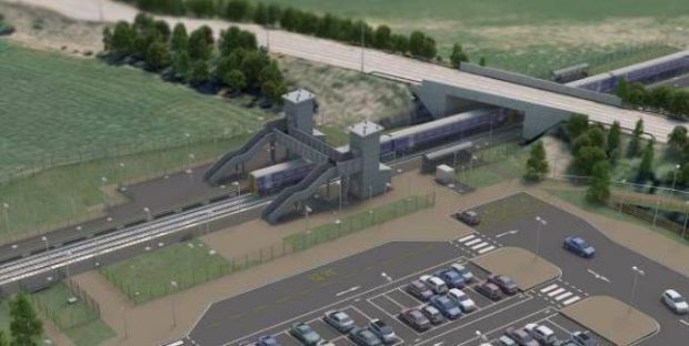 Network Rail have lodged plans for a double-platform station at Inverness Airport.