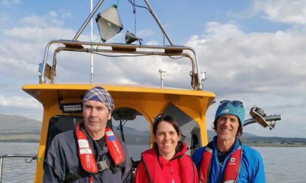 The team at Kelp Crofting - from left Martin Welch, Dr Kyle Orr and Alex Glasgow.