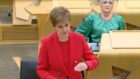 To go with story by Craig Munro. Nicola Sturgeon giving her levels update to the Scottish Parliament Picture shows; Nicola Sturgeon. Scottish Parliament. Supplied by Scottish Parliament Date; 22/12/2020; 7a1a8a57-7753-4d15-84b4-ee64bb05fb07