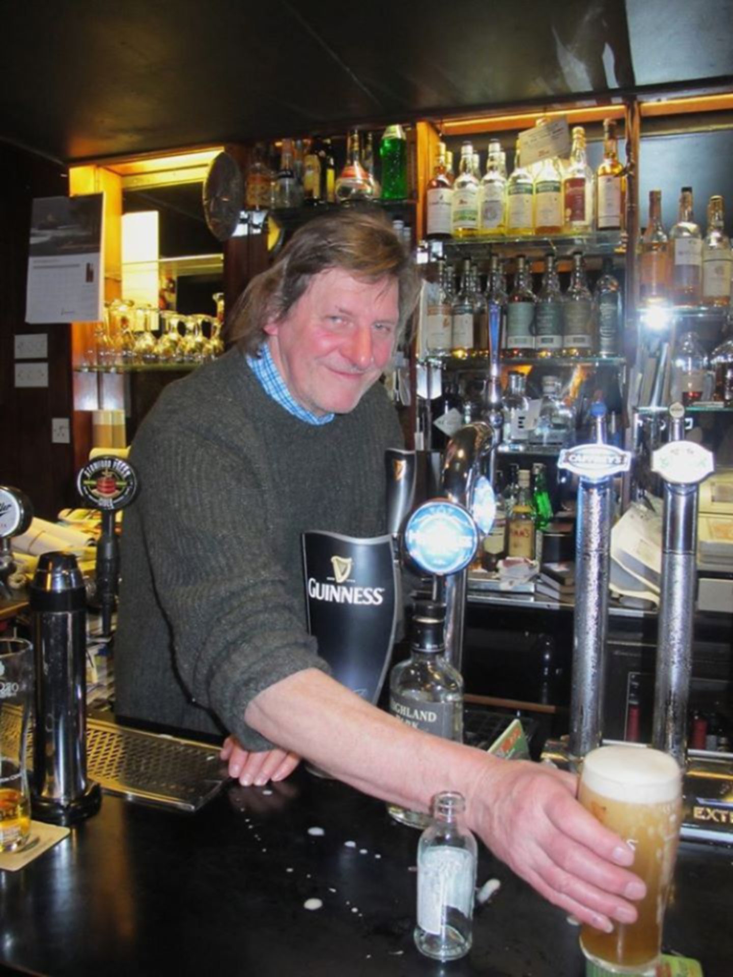 The Blue Lamp‘s late owner Sandy Brown.
