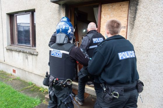 The two-week operation got underway last Friday with police raiding properties in search of drugs.