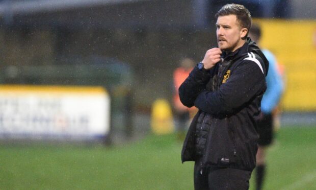 A pleasing night for Huntly manager Allan Hale.