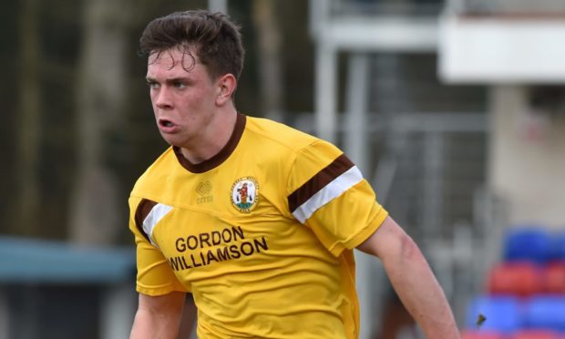 Allan MacPhee in action for Forres Mechanics.