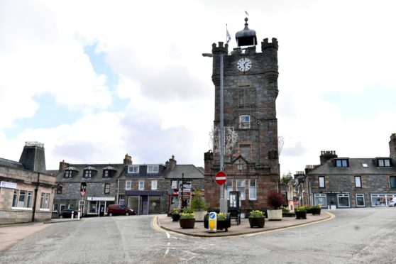 Dufftown clock tower.