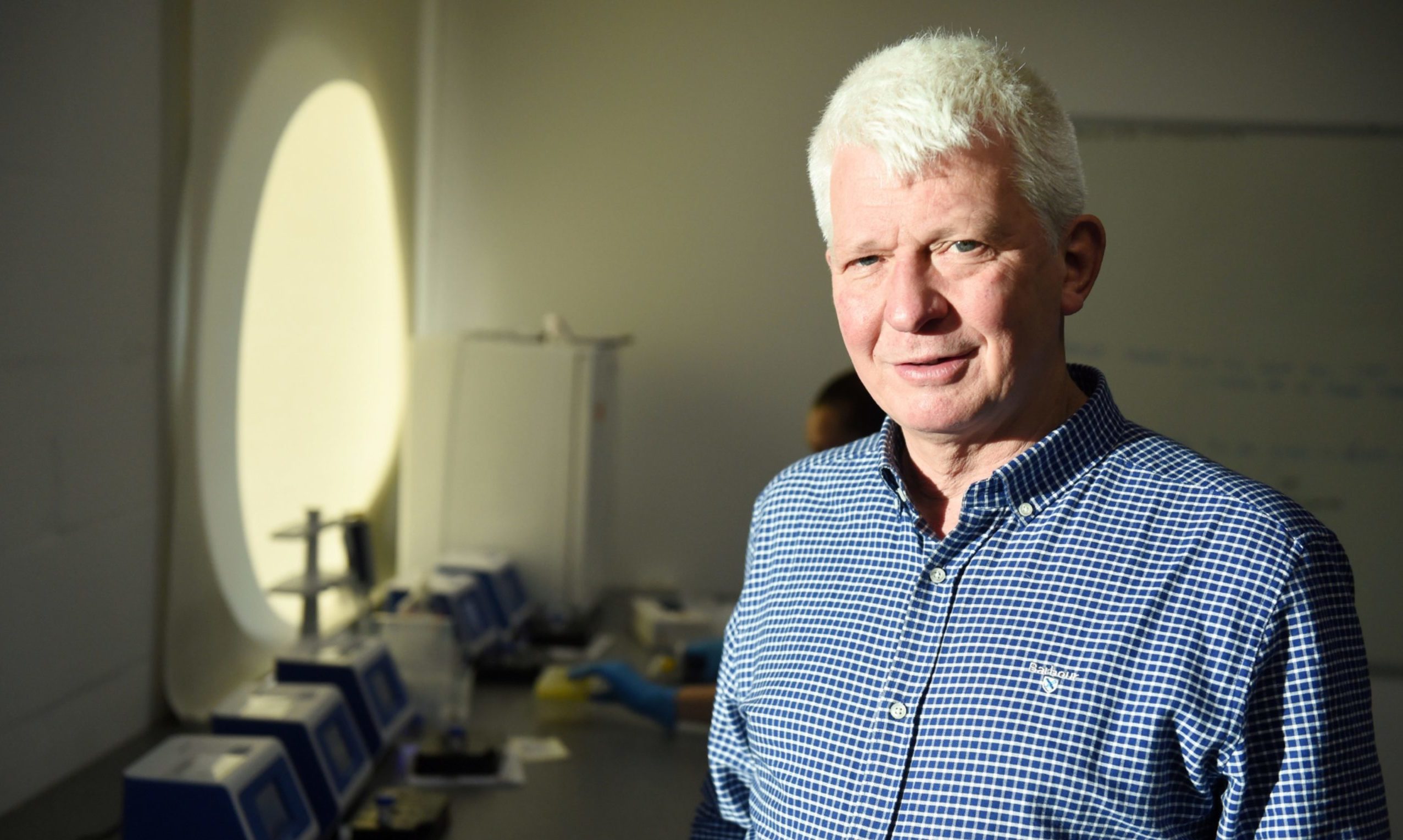 Clinical director Ken Park photographed in the TAC Healthcare coronavirus testing lab.