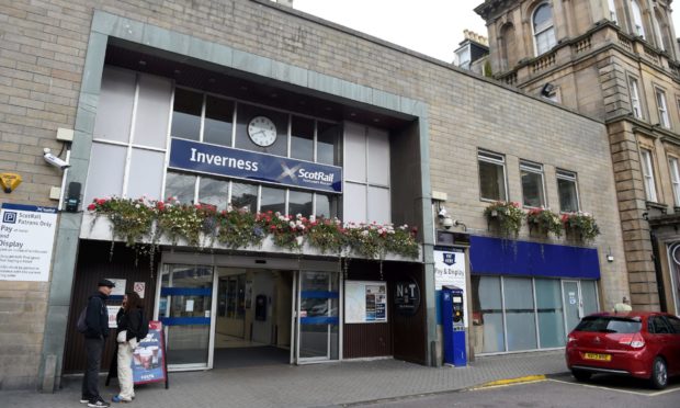 Inverness train station. Picture by Sandy McCook.