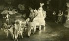 Showtime!: A coach and horses carry Cinderella to the pantomime ball at His Majesty's Theatre, Aberdeen in 1955.