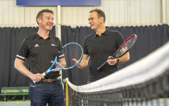 LTA chief executive Scott Lloyd, pictured left, alongside Blane Dodds, chief executive of Tennis Scotland.