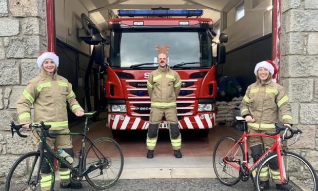 Watch Commander of Aviemore Fire Station  Laura McHardy organised the challenge alongside Aviemore firefighters Julian Orsi and Annie Kirkwood.