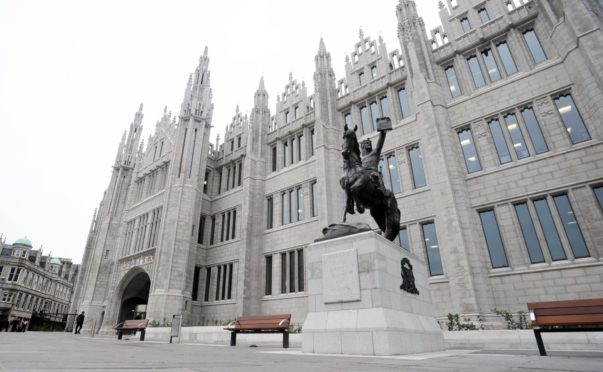 Marischal College, where Aberdeen City Council is based. Picture by Chris Sumner