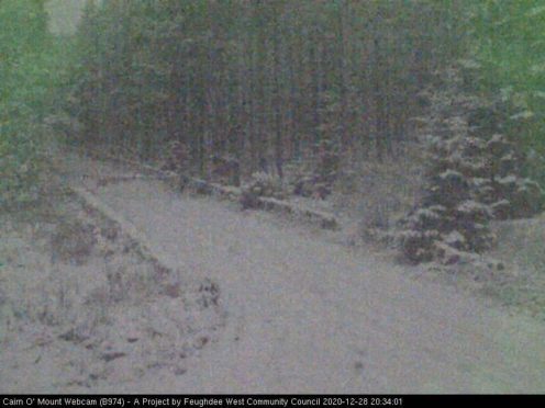 Cairn O’Mount snow gate is shut.