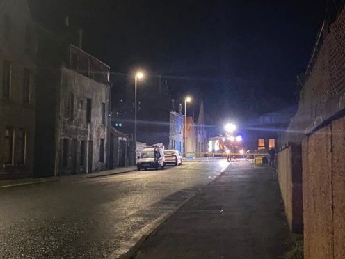 Fire crews at North Street in Peterhead