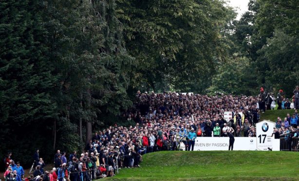 Crowds gathered to watch the BMW PGA Championship at Wentworth in 2019, one of the biggest events on the European Tour.