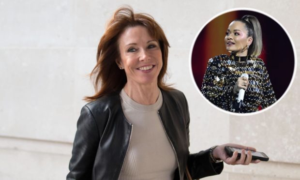 To go with story by Jamie Ross. For Joe Churcher column. Picture shows; Kay Burley and Rita Ora composite.. Unknown. Supplied by Shutterstock Date; 13/12/2020