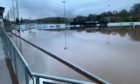 Turriff Utd's grounds at The Haughs have been flooded