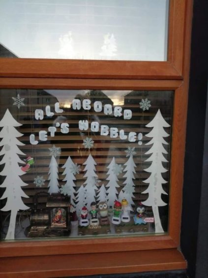 Elspeth Durrand has added snowmen to her popular window display for Connect at Christmas