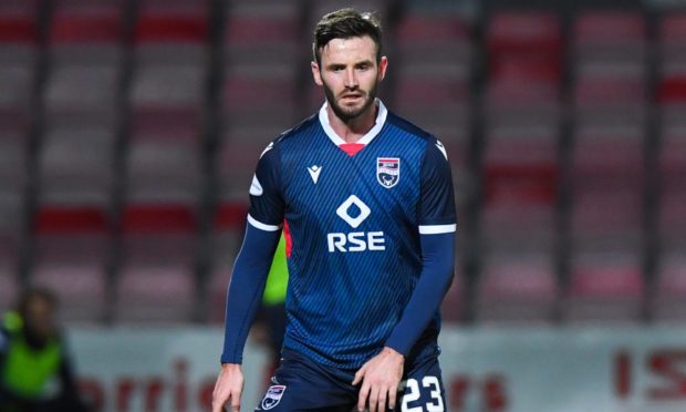Ross County's Jason Naismith making his second debut for the club against St Johnstone.