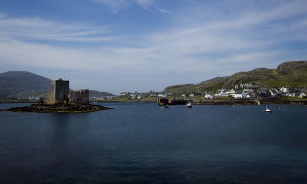 Castlebay on Barra. The number of Covid cases on the island is growing.