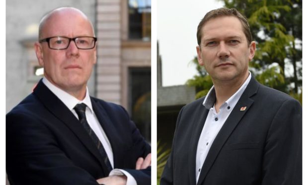 Aberdeen council funding row: Aberdeen Central MSP Kevin Stewart and Aberdeen City Council co-leader Douglas Lumsden