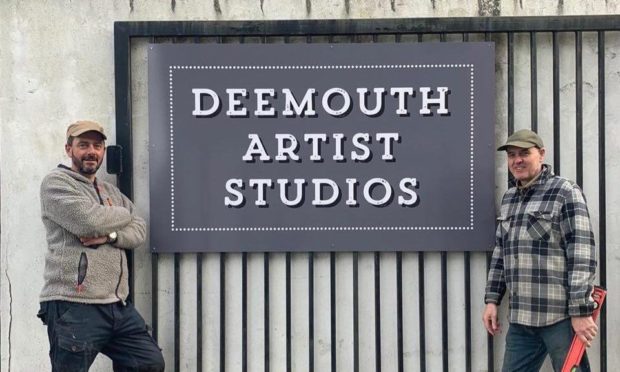 Peter Baxter, left, and Allan Watson of Deemouth Artist Studios