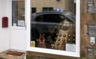 Dave the Dalek stands watch at the Dufftown Glassworks store.