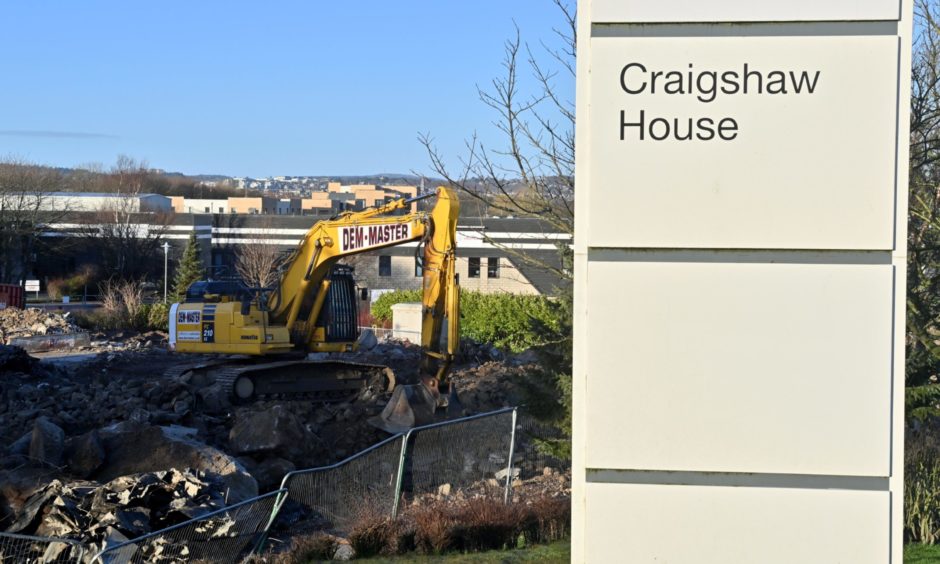 Tim Hortons could be built on the site of Craigshaw House, Tullos, Aberdeen, which has been demolished.