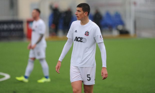 Ross Graham during his time on loan with Cove Rangers.