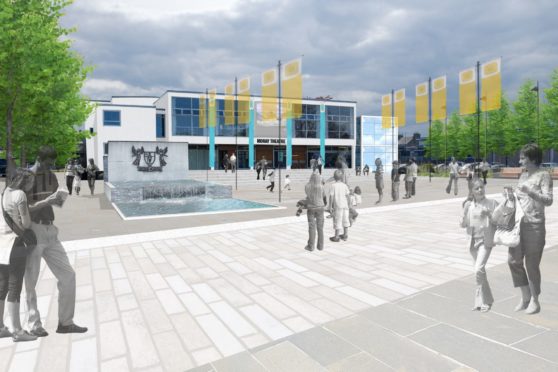 The planned 'cultural quarter' for Elgin, part of the Moray Growth Deal.
