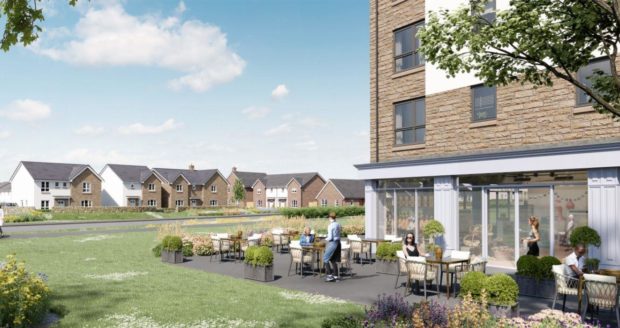 An artist impression of the 113-home Barratt development.