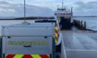 Coastguard crews on the Western Isles wait to board a ferry with coronavirus tests.