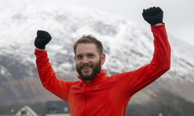 Olly Stephen (35) covered more than 1,600 miles to raised money for Fort William Football Club.