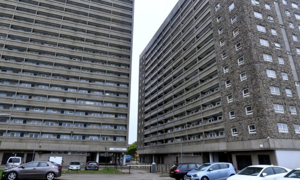 Greig Court, left, and Hutcheon Court, in Aberdeen have been given category A listing.