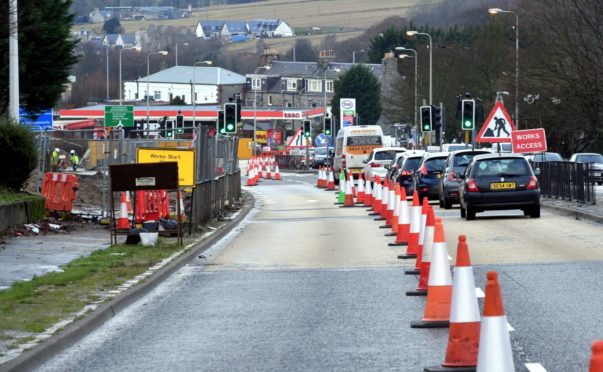 Work is progressing on the Haudagain improvement project - with a three-month contraflow due to come into force this week