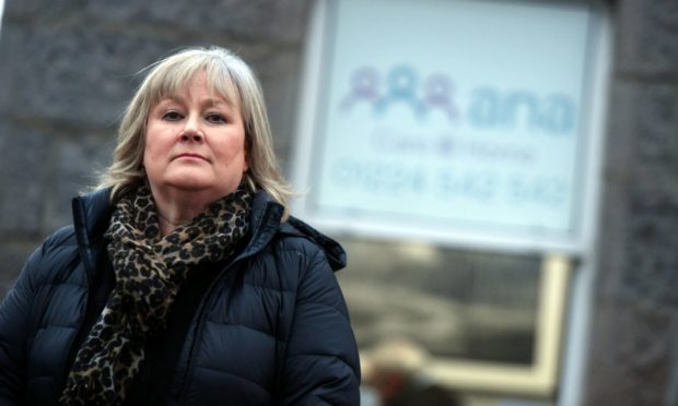 Louise Johnston, chief executive of Aberdeen Nursing Agency, claims her workers should be rewarded - along with NHS, council and private sector care home staff - for their contribution during the pandemic.