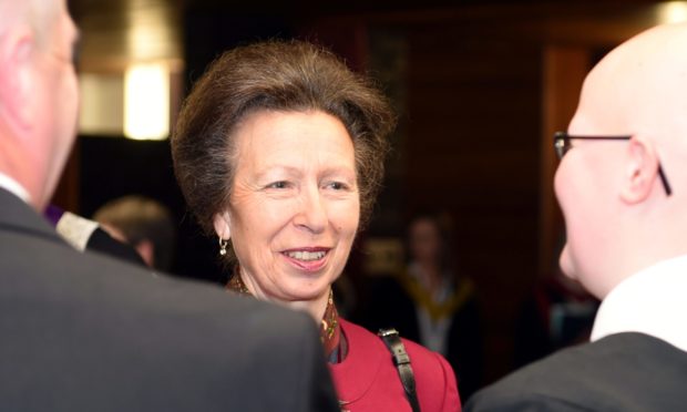 HRH The Princess Royal at UHI Moray College graduations in 2015.