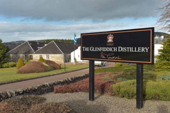 Glenfiddich Distillery sign