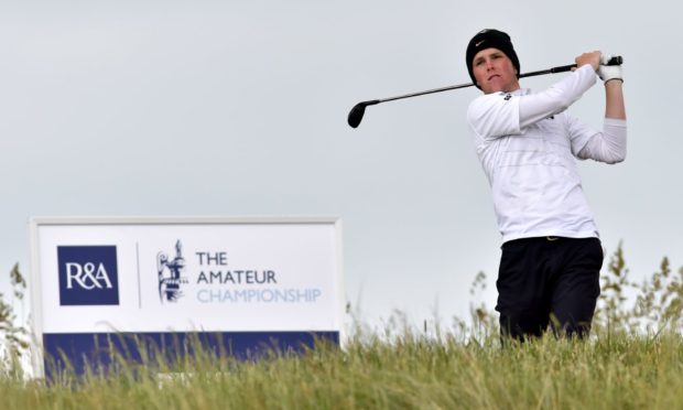 Scottish amateur Rory Franssen at the PGA Amateur at Royal Aberdeen in 2018.