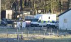 Picture by SANDY McCOOK    8th January '21
Police activity and searching continues on the Auch Estate between Bridge of Orgy and Tyndrum for cyclist Tony Parsons of Tillycoultry who has now been missing for three years.