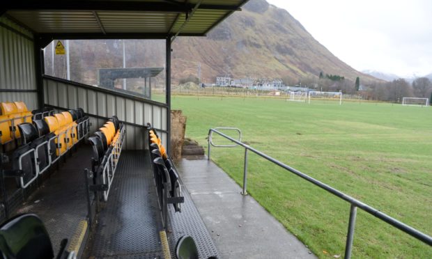 Claggan Park, home of Fort William FC.