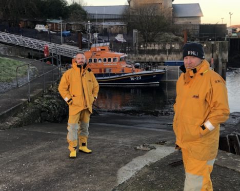 Oban RNLI new recruits Andy Lockwood (left) and Gillies Pagan.