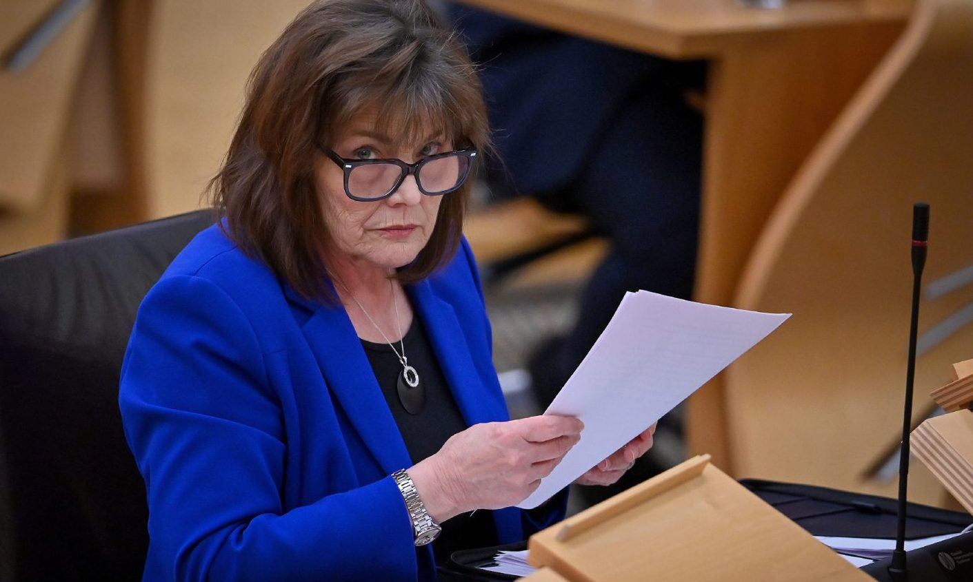 Health Secretary Jeane Freeman addresses MSPs in the Scottish Parliament.