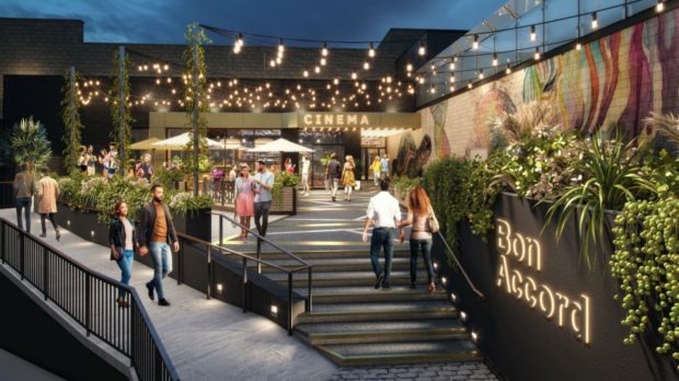 An artist impression of the new cinema planned for The Bon Accord Centre in Aberdeen