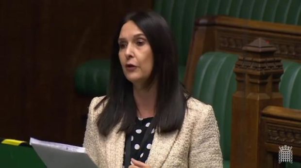 Margaret Ferrier MP speaking in Parliament shortly before testing positive for coronavirus.