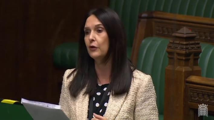 Margaret Ferrier MP speaking in Parliament shortly before testing positive for coronavirus.