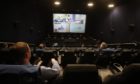 A mock jury trial is shown at the Odeon cinema, Edinburgh.