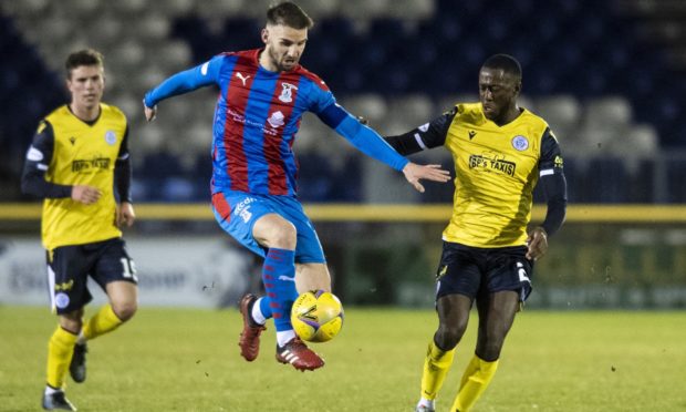 Sean Welsh in action for Caley Thistle.